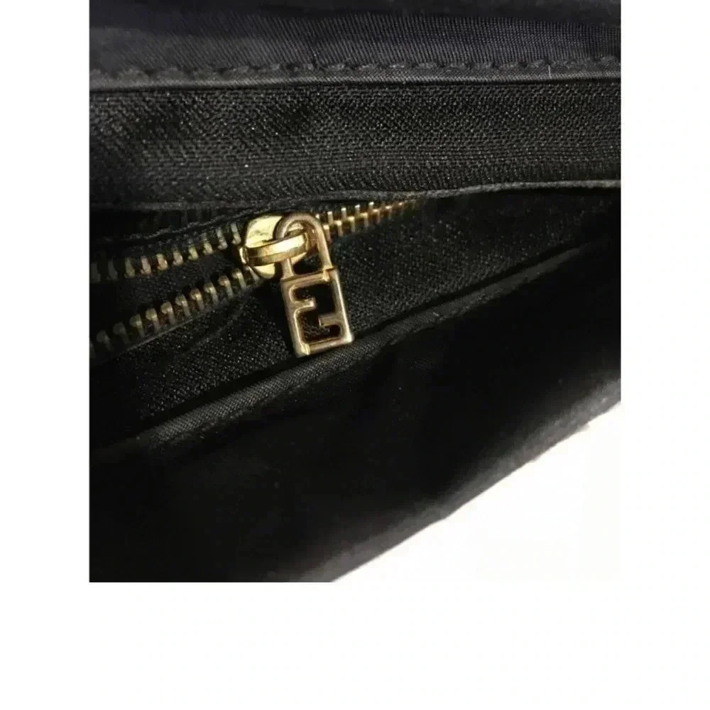 Fendi vintage black nylon satchel handbag - Picture 8 of 12